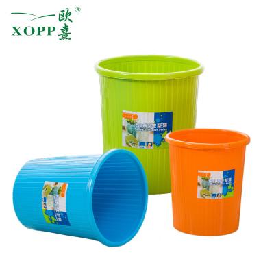 China Creative Colorful Household Convenience Waste Sustainable Plastic Paper Bins Garbage Bin for sale