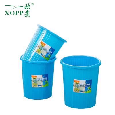 China Office Sustainable Creative Kitchen Waste Paper Round Waste Paper Bathroom Household Plastic Trash Can for sale