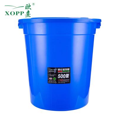 China 120 Liter Sustainable Oversized Eco-friendly Plastic Round Water /Ice Bucket With Lid And Handle for sale