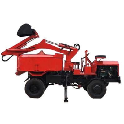 China Construction Material Stores Diesel Engine Self Loading Mobile Concrete Mixer 2000Lt for sale