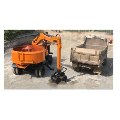 China Building Material Shops Mobile Self Load Cement Mixer for sale