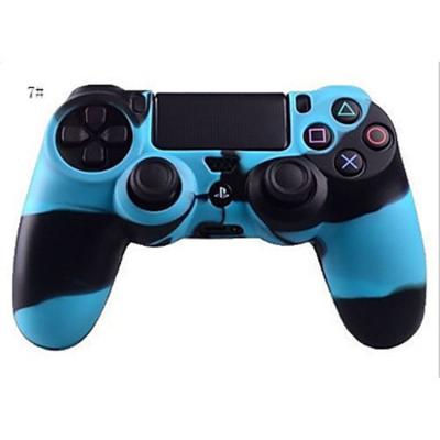 China Convenient Wireless Soft Gel Silicone Grip Game Camouflage PS4 Cover Device PS4 Cover Non-slip Multicolor Sweatproof Dustproof for sale