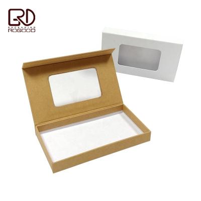 China 3ml/5ml/8ml/10ml Essential Oil/Eyelash Recyclable Use Magnetic Closure Cardboard Book Style Box With Clear PVC Window for sale