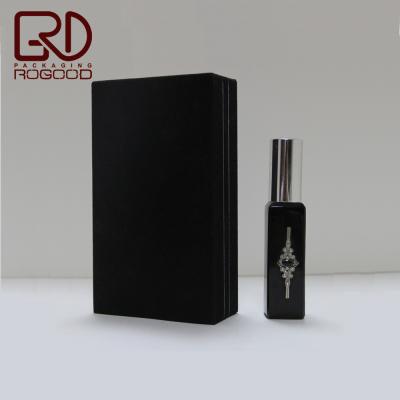 China Recycled materials high quality black velvet MDF wooden box for arabic oud perfume RGD-P1035 for sale