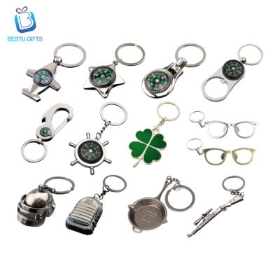 China Fasion factory wholesale metal glasses shape key chain for bottle glasses antique bronze open key chain for sale