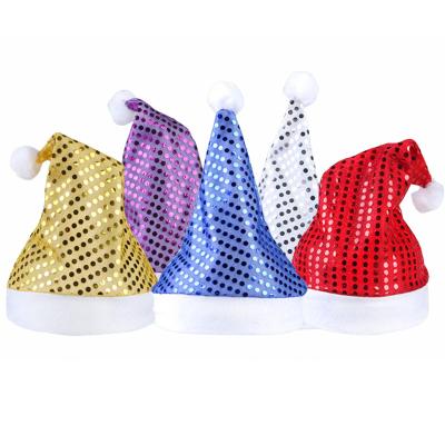 China Tiny Christmas Costume Accessories Christmas Glitter Hat Sequin Christmas Sequin Hats for sale