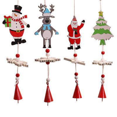 China Wooden Christmas Tree Decoration Pendants Ornaments Wooden Material Christmas Craft Decor Supplies for sale