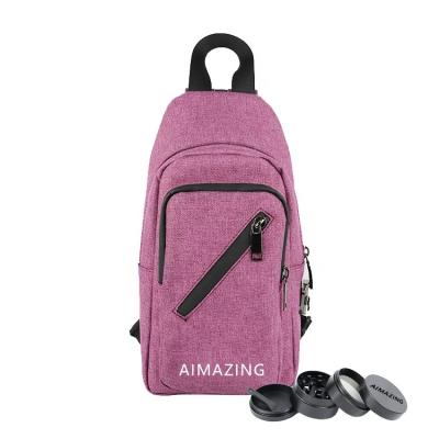 China Carry Storage Case Double Shoulder Straps Can Change To Choose Shoulder Strap Activated Carbon Scratching Smell Proof Bag for sale