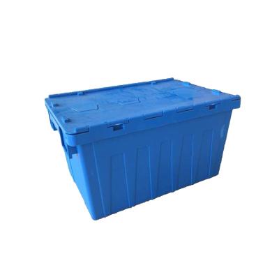 China Recyclable Wholesale Logistics Storage Lockable Plastic Mobile Boxes With Lid for sale