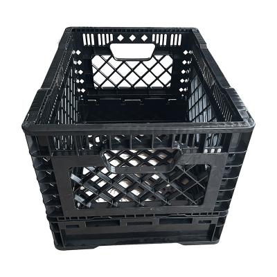 China StackableStorage Foldable Plastic Milk Crate Transport Stackable Mobile Crate HDPE Used Food Grade Foldable Stackable Recyclable Plastic Small for sale