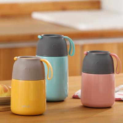 China Hot Sale 24oz 18/8 Stainless Steel PORTABLE Vacuum Insulated Flask Food Jar Thermos For Keeping Warm for sale