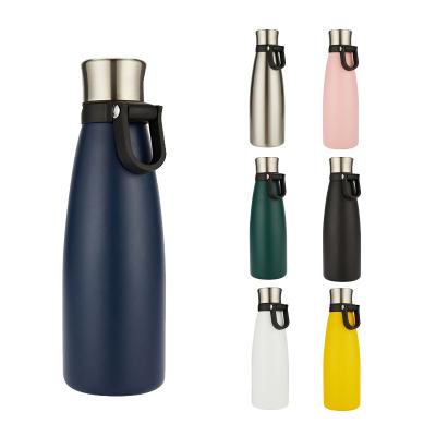 China Sustainable Color Metal Flask Custom Vacuum Insulated Double Wall Stainless Steel Water Bottle 17oz for sale