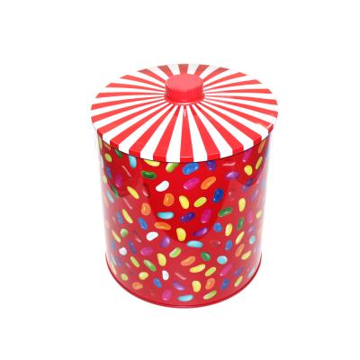 China Round Container Candy Tin Can Container Tin Can Eco - Friendly Printed Packaging Boxes for sale