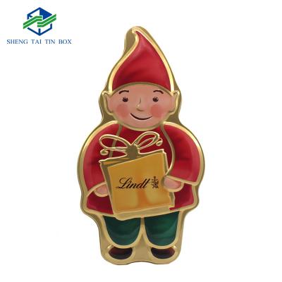 China Cartoon Shape Recyclable Custom Tin Box For Chocolates Metal Chocolate Gift Box for sale