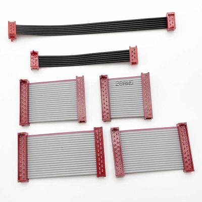 China Electronic Quality Guaranteed 1.27Mm Micro Pitch 6P Match Ribbon Cable With Electrical Red Wire Cable for sale