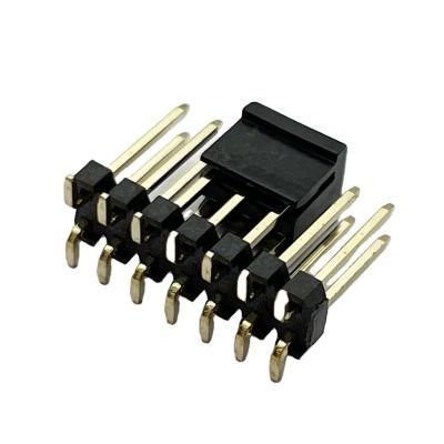 China PCB Pin Header 2mm Pitch 2x05P Male 10Pins 90 Pin Connector Right Angle for sale