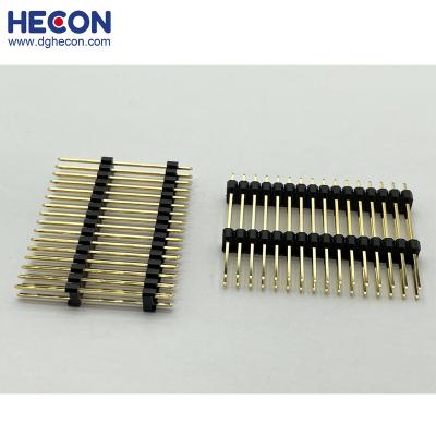 China PCB Factory Supply 2.54Mm Pitch 2*20P 40P 2 To Row H2.54 Pin Plug Socket Male Header Connector for sale