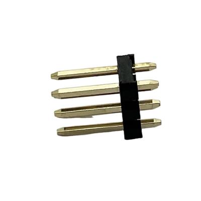 China Male Connectors 2x03 Pin Standard Straight Connector Plug Double Row PCB Pitch Pin Connector 2.54mm for sale