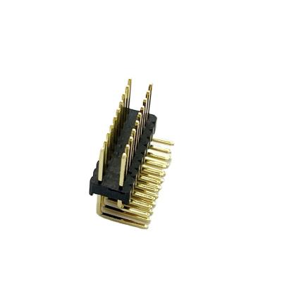 China PCB Manufacturer 1.27x2.54mm Pitch Pin Connector Right Angle Male Connector Wire Socket Connectors Board to Board Conector for sale