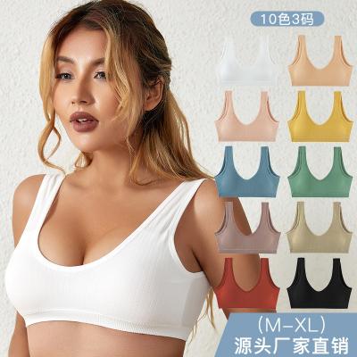 China Factory Price One-Piece Ladies Gather Underwear Bra Young Girls Seamless Comfortable Daily Bra for sale