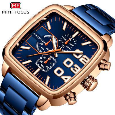 China Auto Date MINI FOCUS MF0314G Fashion Mens Quartz Watches Reloj De Hombre Chronograph Waterproof Wristwatches For Men for sale