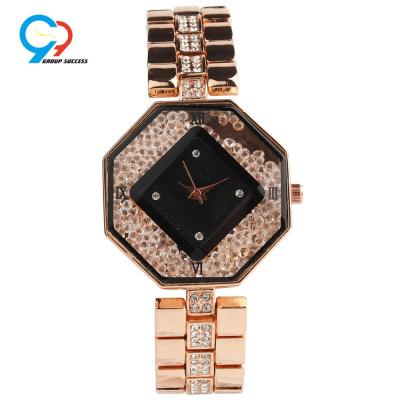 China Water Resistant Diamond Shape Jewelry Watch All Metal Quartz Watch for sale