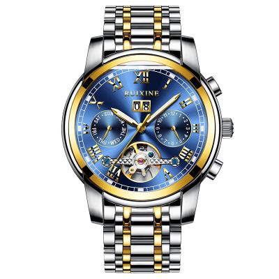 China Factory direct men's brand wristwatches luxury chronograph men's watch automatic mechanical for sale