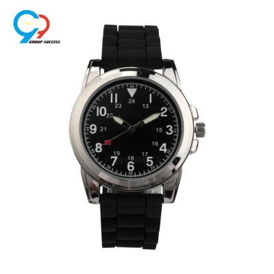 China Promotional Water Resistant Different Color Silicone Strap Sport Watch for sale