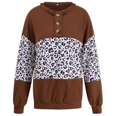 China 2021 New Autumn Winter Women's Sweater Contrast Color Print Quilting O-Neck QUICK DRY Long Sleeve Top Casual Sweatshirts Streetwear for sale