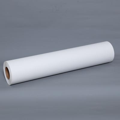 China 180-250 Degree Celsius Custom Heat Transfer 35gsm 1.22m *1000m Ink Paper Transfer Paper Roll Dry Transfer Paper for sale