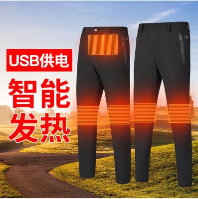 China Anti-wrinkle Winter Keep Warm Three Speed ​​Temperature Control Women Men USB Cotton Electric Smart Heating Pants for sale