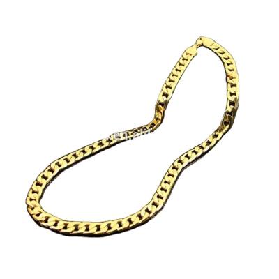 China Mens Gold Plated Hiphop Miami Cuban Link Chain Necklace For Gifts for sale