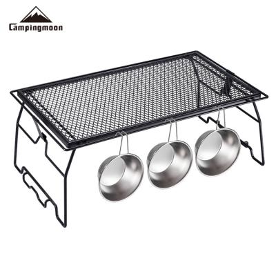 China 60*35*23.5cm Easy Carry Black Foldable Portable Grill Tables Multifunctional Folding Stand Iron Barbecue Grill Tables for sale