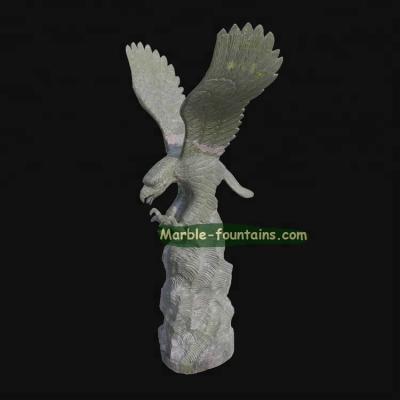 China Western Natural Stone Hawk Marble Eagle Statue Sculpture for sale