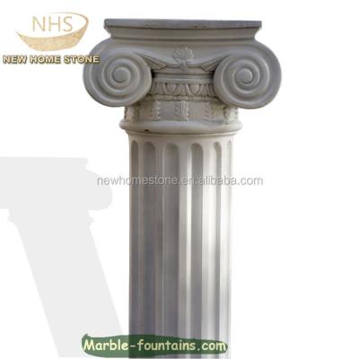 China Solid White Marble House Pillars Designs for sale