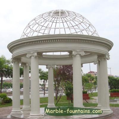 China Garden Western Luxury Marble Column Roman Gazebo for sale