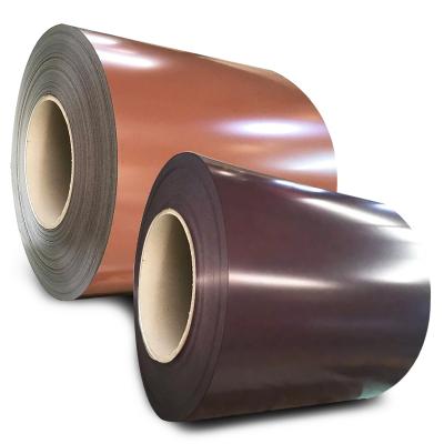 China Forms PPGL Color Coated Steel Coils Prepainted Galvalume Steel Coil With Full Colors Brown, Green, Red, Grey, White for sale