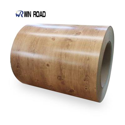 China Building model wooden ppgi steel coil Prepainted Galvanized coil/PPGI/Color coated steel coil PPGL for sale