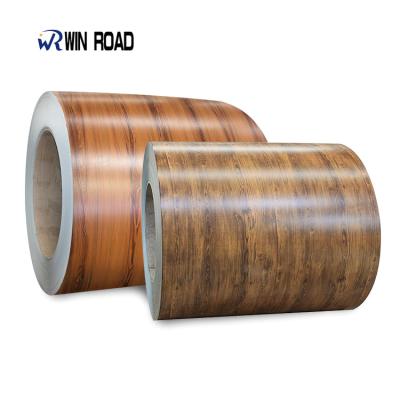 China Construction ppgi wood ppgl prepainted thickness 0.12-1.5mm coils for roofing and construction for sale