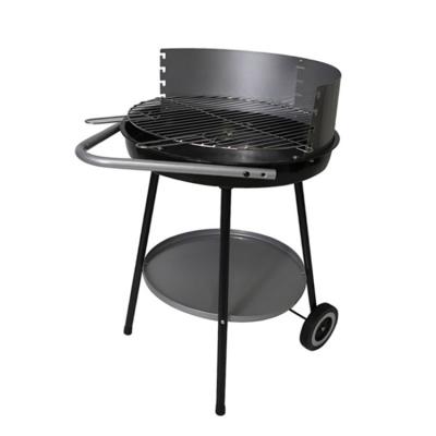 China Easily Assembled 20 Inch Single Portable Round Charcoal Cart BBQ Grills DIY for sale