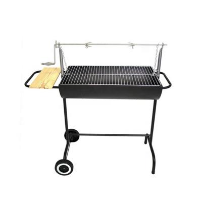 China Garden Adjustable Single Charcoal BBQ Grill Single Barrel Oil Can Charcoal Barrel Height Adjustable Grill for sale