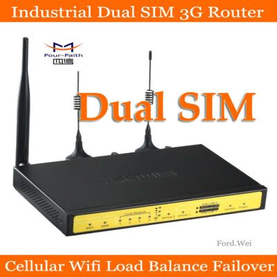 China Dual sim 3g router 3g wifi app dual load balancing industrial wan vpn router industrial with sim card slot for sale