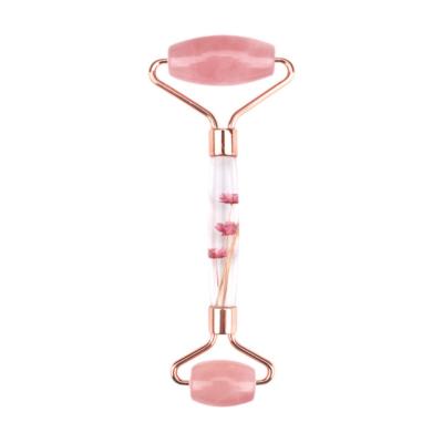 China Hot New Product Rose Quartz Gua Sha And Jade Roller Of Face Sales Skin Care Tools for sale