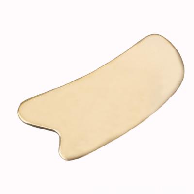 China 2021 New Face Body Guasha Stainless Steel Face Massage Tools Metal Material Gua Sha Scraping Board for sale