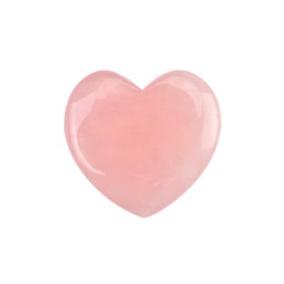 China 100% Natural Heart Shaped Rose Quartz Pink Massage Guasha Face Tools Massage Jade Guasha Gua Sha Stone Facial Board for sale