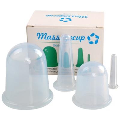 China Hot Selling Body Silicone NO-Toxic Vacuum Suction Cupping Device Set For Cupping for sale