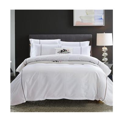 China Modern Simple 100% Solid Color Cotton Duvet Cover Sheets Bedding Sets for sale