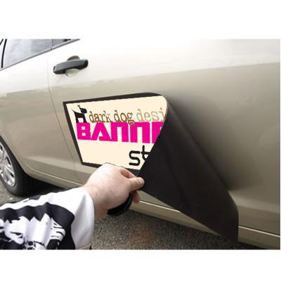 China Reusable UV Resistant Waterproof Die Cut Magnetic Sticker For Cars for sale