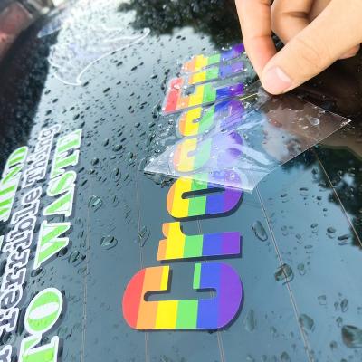 China Car Vinyl Waterproof Baby Styling Waterproof Decorative Kids Window Sticker Custom Car Sticker Decal for sale