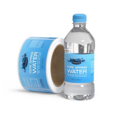 China Waterproof Custom Packaging Bottle Label Water Bottle Drinking Label for sale